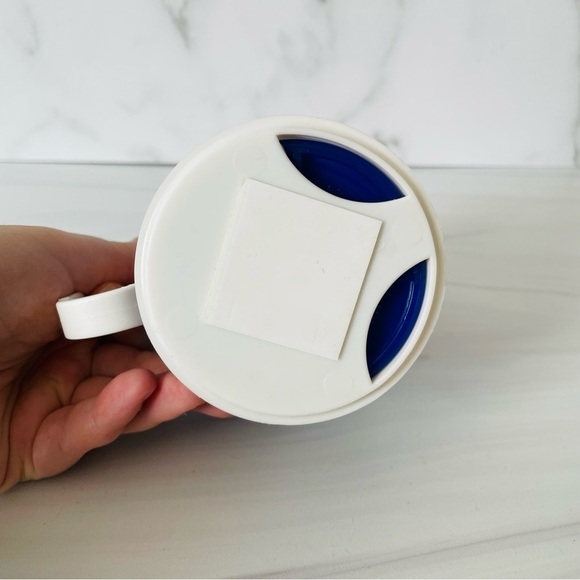 Vintage Maxwell House Coffee Travel Mug w/Lid Sticker Locking Base Removable - Picture 3 of 6